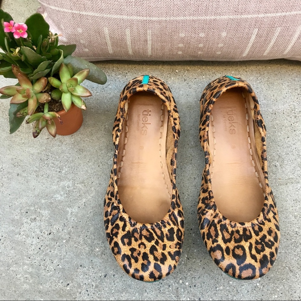 Tieks Leopard Print Ballet Flats Size 8